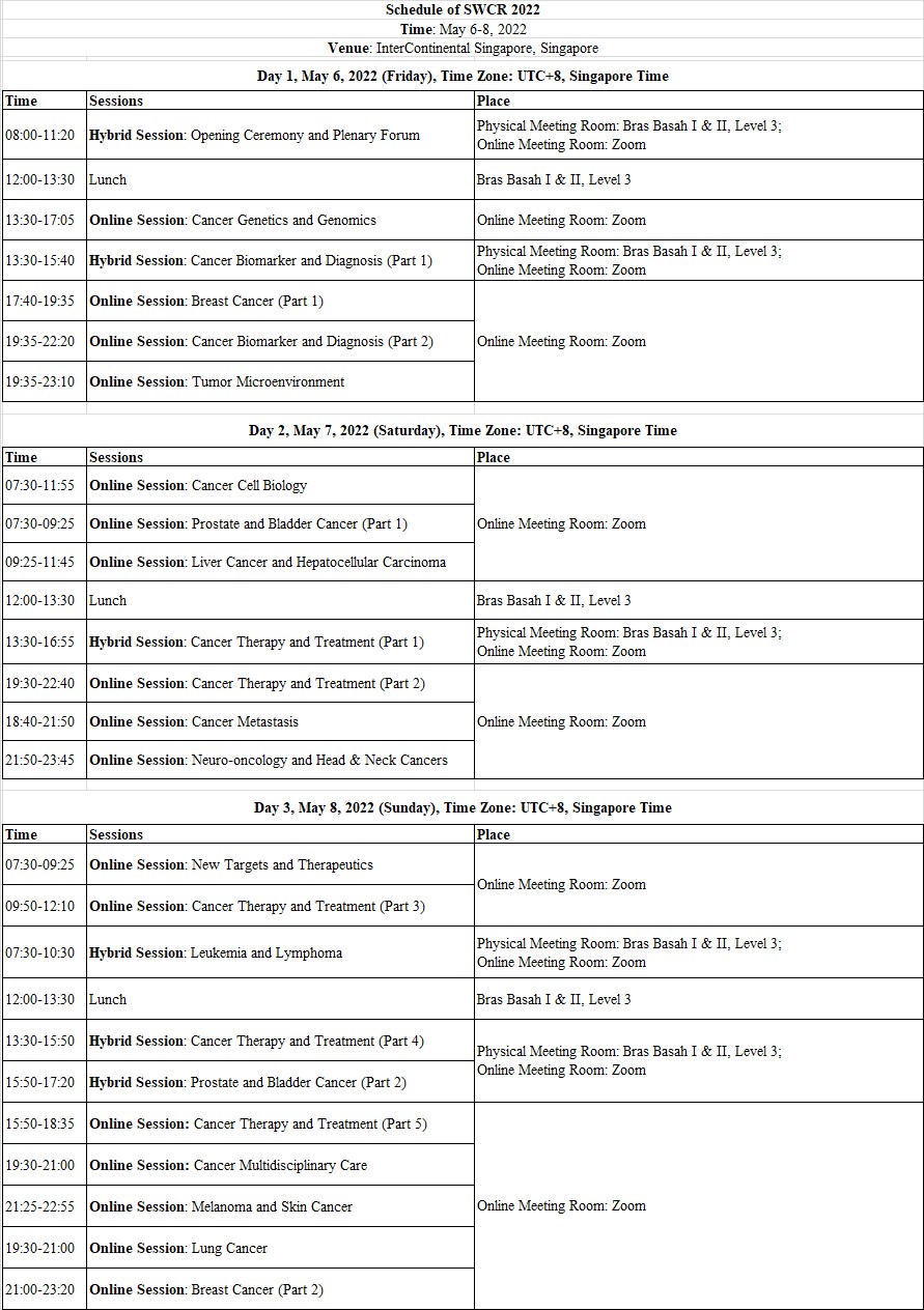 Schedule